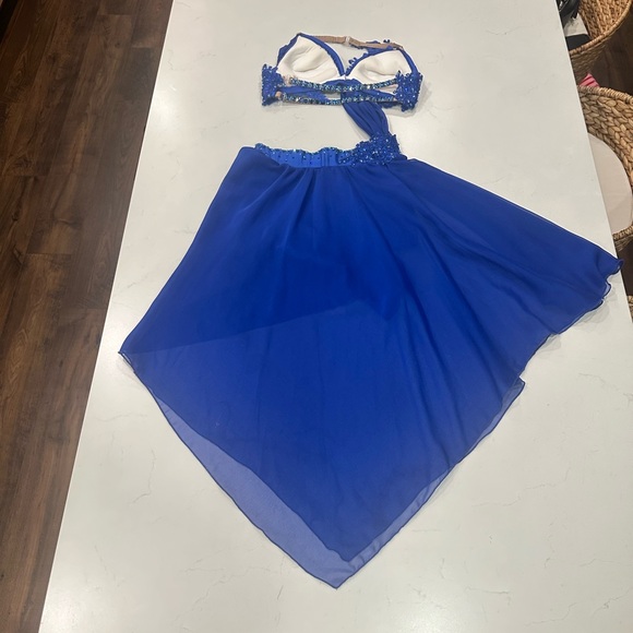 Custom Patrick J Design Blue Embellished Costume - Picture 2 of 9